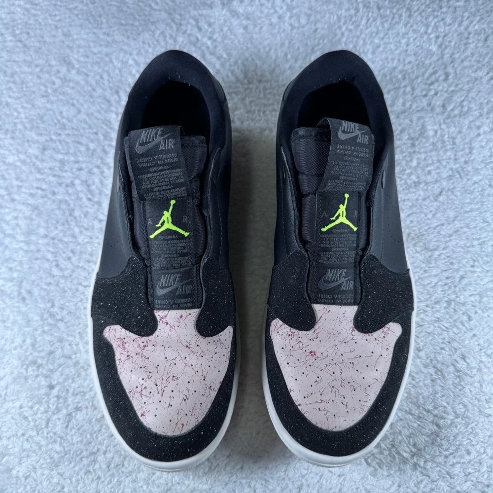 Nike Air Jordan 1 Low Slip Sneaker‎ Shoes Women's Silt Red Black US 10.5